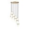 Z-Lite Cayden Chandelier, 11-Light, 24 In.W x 16.75 In.H, Modern Gold/Clear + Etched Opal 1946P-11R-MGLD - alternate 4
